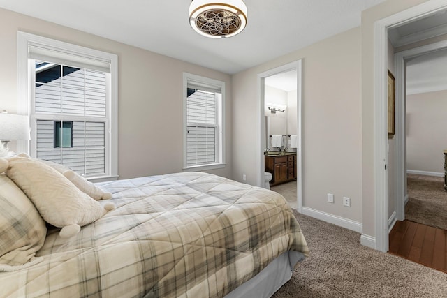 5435 Yellowstone Trl, Minnetrista, MN 55331 - carpeted bedroom featuring baseboards and connected bathroom