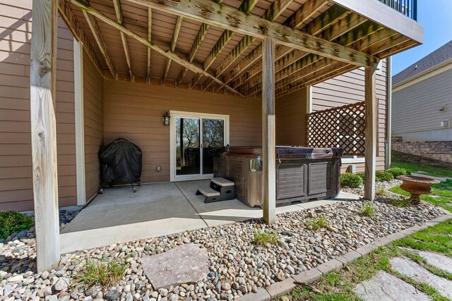 5435 Yellowstone Trl, Minnetrista, MN 55331 - view of patio featuring a hot tub and area for grilling