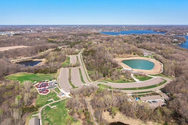 5435 Yellowstone Trl, Minnetrista, MN 55331 - aerial view of property's location featuring a large body of water and a forest