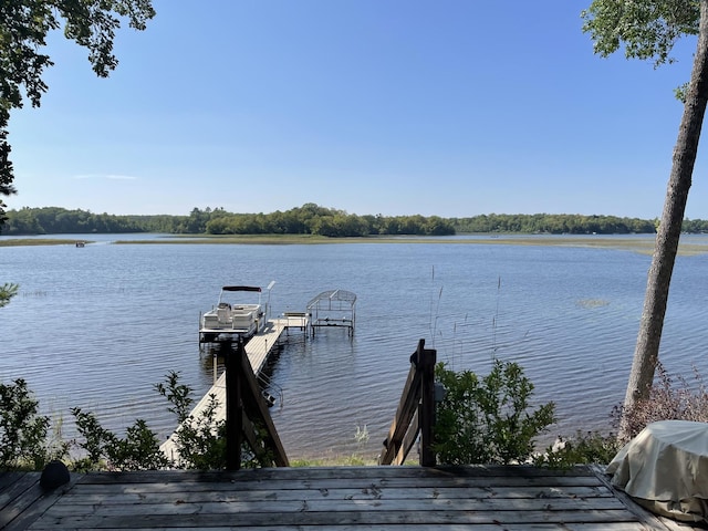 9849 Maple Ridge Rd, Garrison Twp, MN 56450 - dock area with a water view