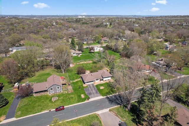 drone / aerial view featuring a residential view