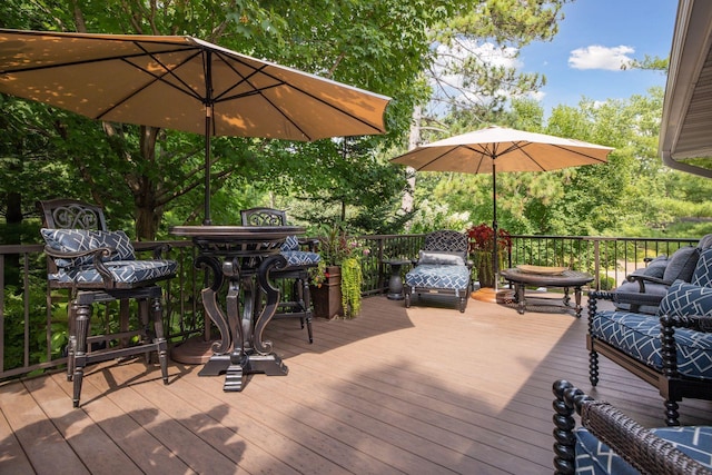 view of deck