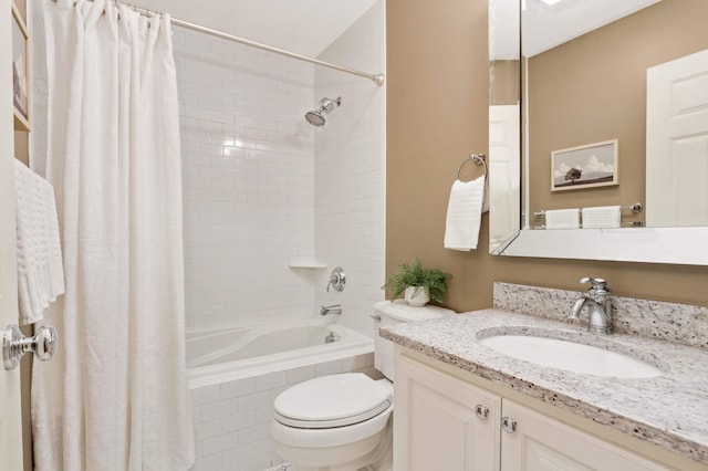 17001 The Strand, Minnetonka, MN 55345 - bathroom with toilet, shower / bathtub combination with curtain, and vanity