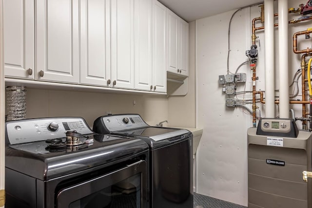 267 Plum Run, Le Sueur, MN 56058 - laundry room with cabinet space and independent washer and dryer