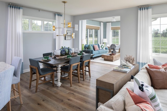 2717 Kalland Ave NE, Saint Michael, MN 55376 - dining area with plenty of natural light and wood finished floors