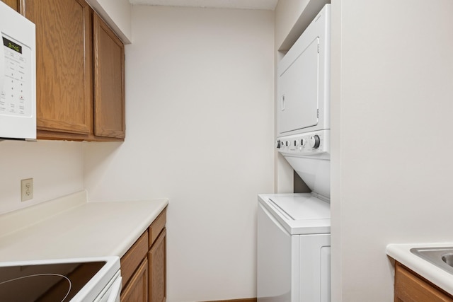 14575 Burma Ave W Unit 202, Rosemount, MN 55068 - laundry area featuring estacked washer and dryer
