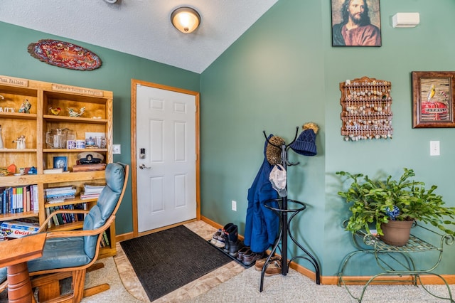 16693 Hightop Way NW, Cass Lake, MN 56633 - entrance foyer featuring vaulted ceiling and baseboards