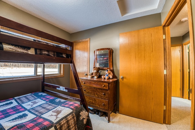 16693 Hightop Way NW, Cass Lake, MN 56633 - bedroom featuring carpet and a textured ceiling