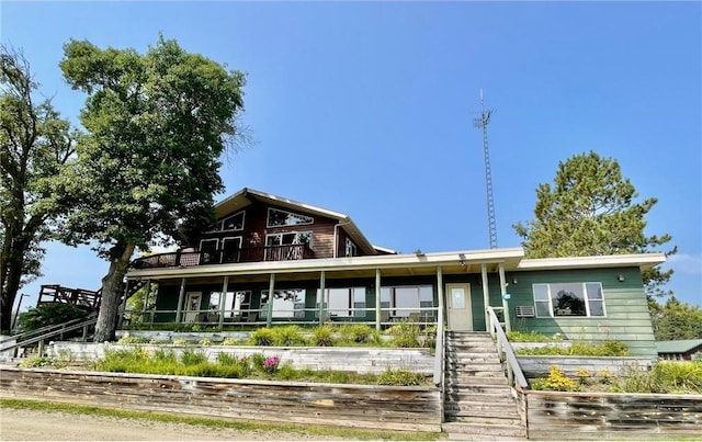 16693 Hightop Way NW, Cass Lake, MN 56633 - view of front of house with stairs