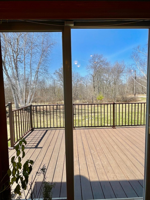 16693 Hightop Way NW, Cass Lake, MN 56633 - view of deck