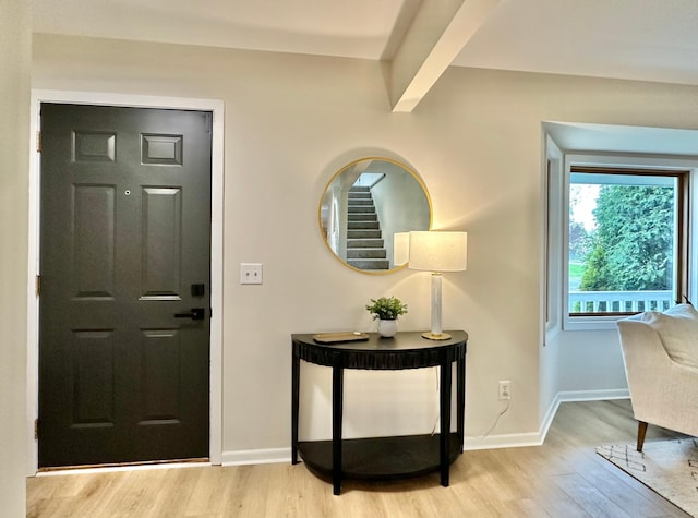 809 Wagon Wheel Trl, Mendota Heights, MN 55120 - foyer featuring baseboards and light wood-type flooring