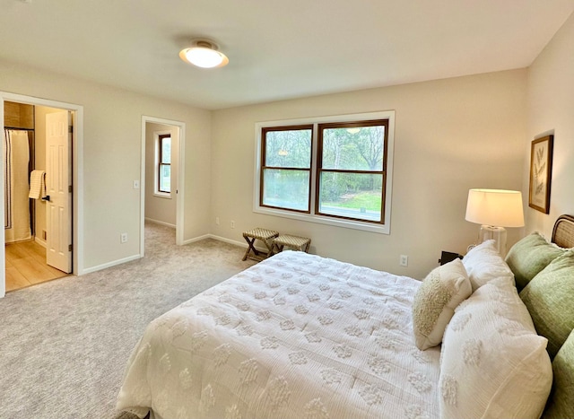 809 Wagon Wheel Trl, Mendota Heights, MN 55120 - bedroom with baseboards and light carpet