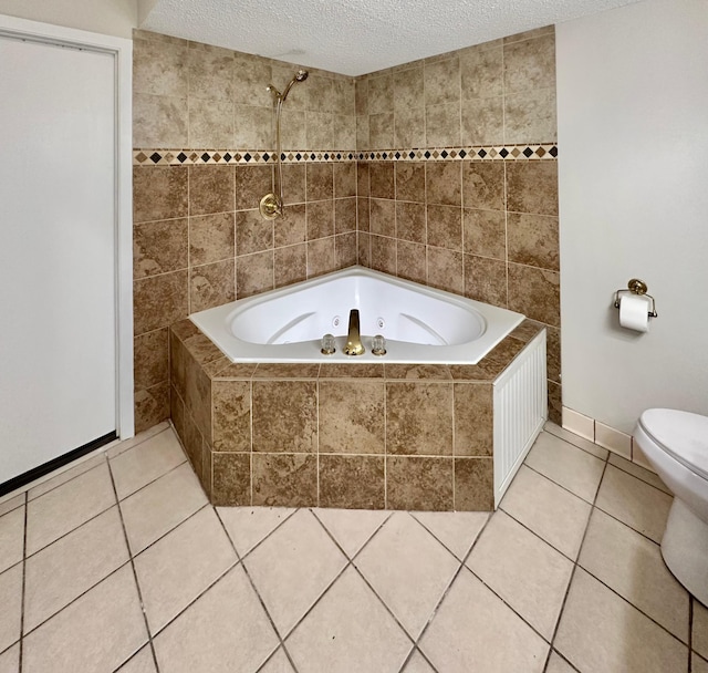 809 Wagon Wheel Trl, Mendota Heights, MN 55120 - full bath featuring tile patterned flooring, a textured ceiling, and toilet