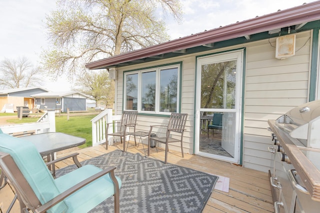 43 Blue Stem Rd, Shetek Twp, MN 56175 - deck with a grill