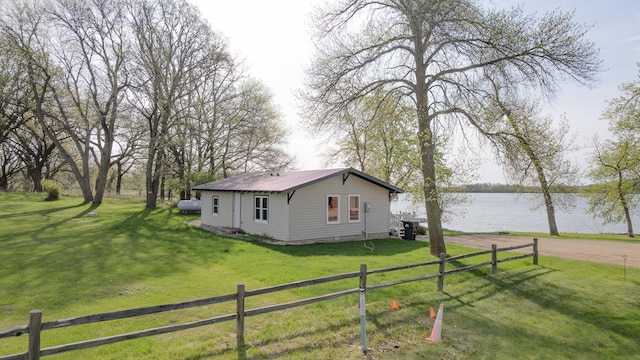 43 Blue Stem Rd, Shetek Twp, MN 56175 - view of front of home with a water view