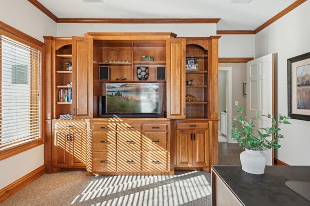 2454 Crowne Hill Rd, Minnetonka, MN 55305 - living room with baseboards and ornamental molding
