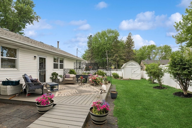 3215 146th St W, Rosemount, MN 55068 - wooden deck with an outdoor hangout area