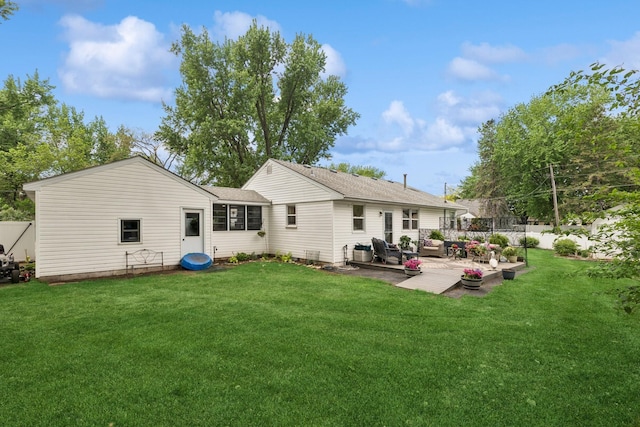 3215 146th St W, Rosemount, MN 55068 - rear view of house featuring a patio and roof with shingles
