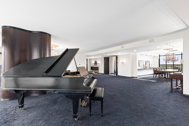 3145 Dean Ct Unit 1100, Minneapolis, MN 55416 - misc room with a chandelier and carpet