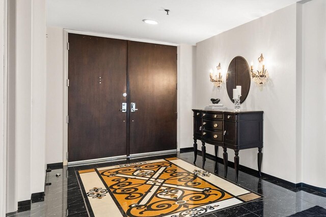3145 Dean Ct Unit 1100, Minneapolis, MN 55416 - foyer entrance featuring baseboards and recessed lighting