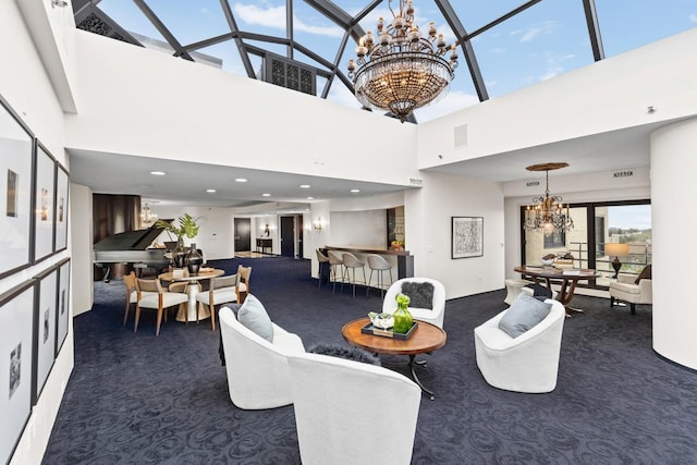 3145 Dean Ct Unit 1100, Minneapolis, MN 55416 - community lobby featuring a high ceiling and recessed lighting