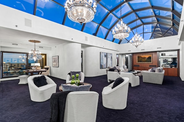 3145 Dean Ct Unit 1100, Minneapolis, MN 55416 - community lobby with high vaulted ceiling