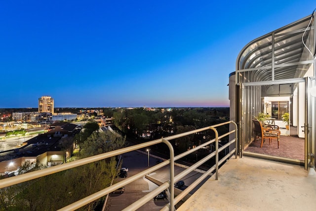 3145 Dean Ct Unit 1100, Minneapolis, MN 55416 - view of balcony at dusk
