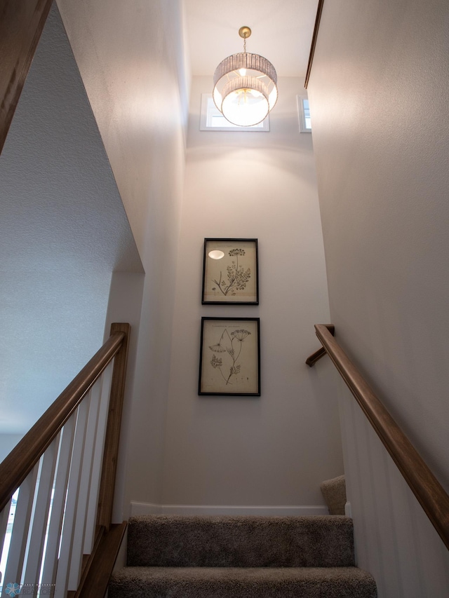view of stairs