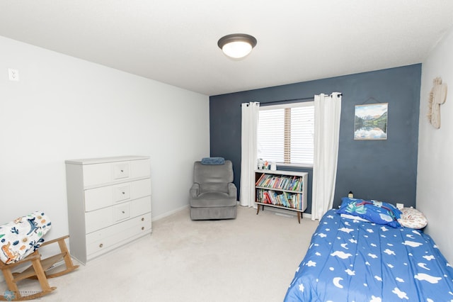 bedroom featuring carpet flooring