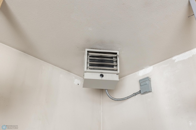 details featuring a heating unit