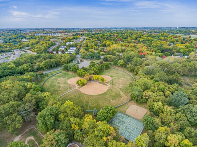 aerial view of property and surrounding area