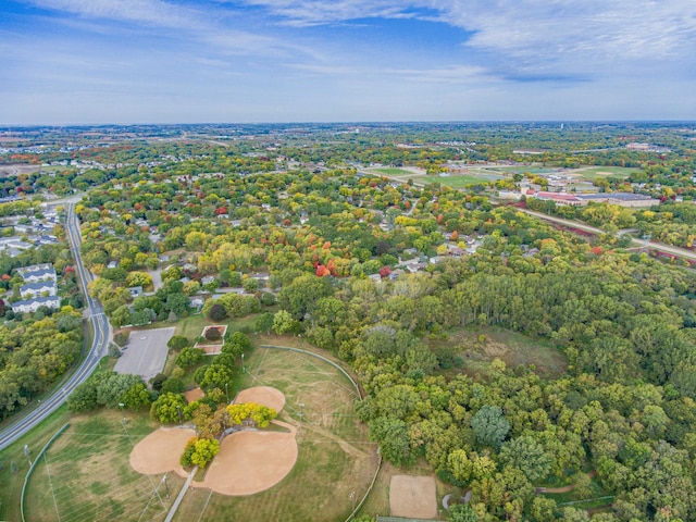 aerial view of property's location