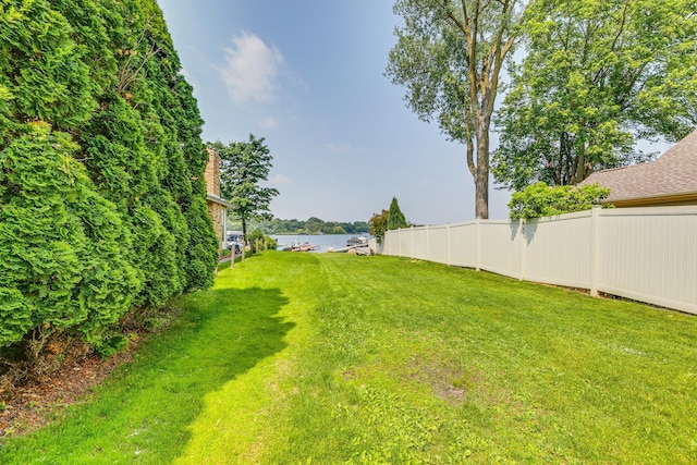 720 Mercury Dr W, Shoreview, MN 55126 - view of yard with a water view