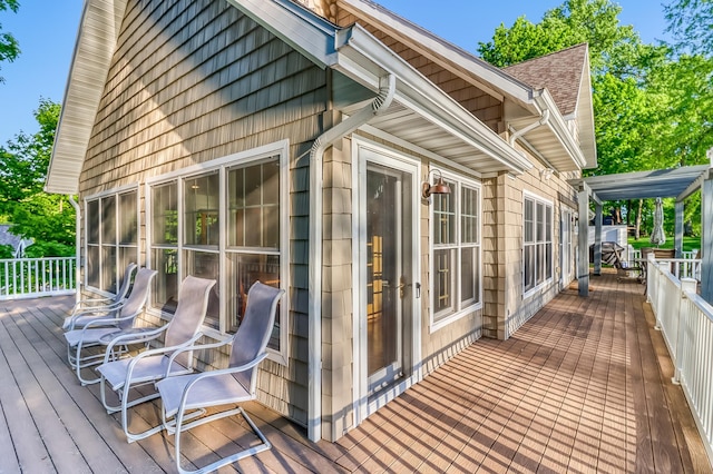 42429 Big Mcdonald Dr, Dent, MN 56528 - view of wooden deck