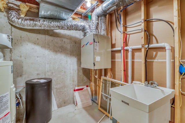 42429 Big Mcdonald Dr, Dent, MN 56528 - utility room with a sink