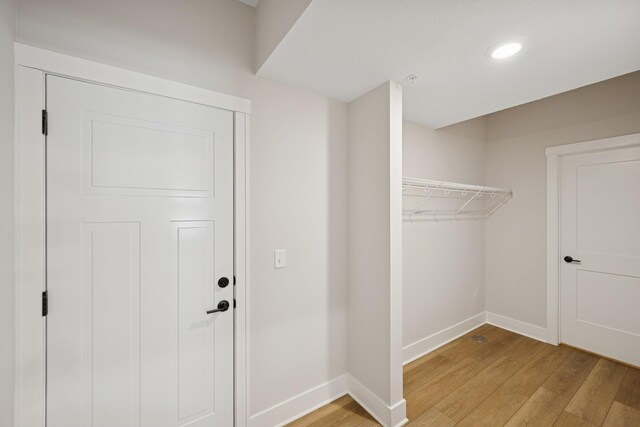 interior space with light wood-style flooring