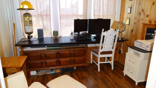 101 5th St, Cyrus, MN 56323 - home office with dark wood-style floors