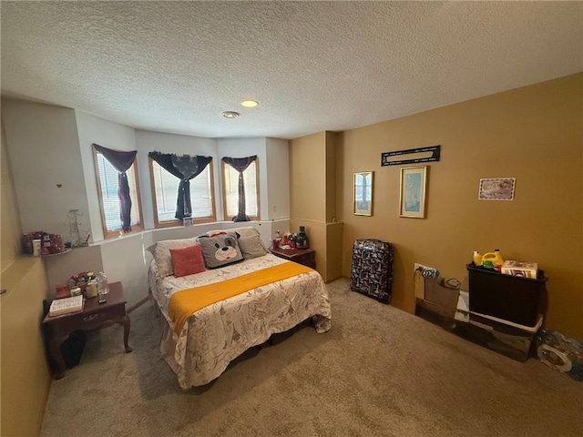 9007 Hampshire Ave N, Brooklyn Park, MN 55445 - carpeted bedroom featuring a textured ceiling