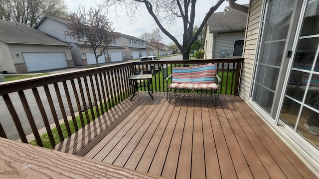 44 Willow Way, Farmington, MN 55024 - wooden deck with a residential view