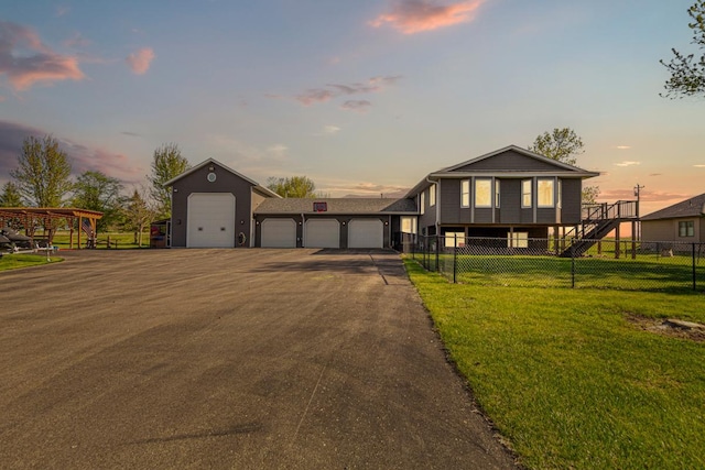 8370 Hamel Way, Morristown, MN 55052 - split level home featuring a garage