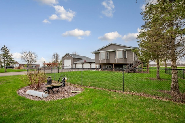 8370 Hamel Way, Morristown, MN 55052 - view of yard with a detached garage and driveway