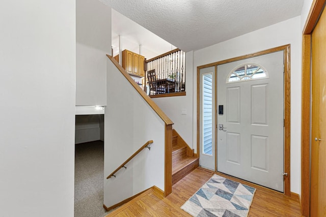 8370 Hamel Way, Morristown, MN 55052 - entrance foyer featuring light wood-style floors, baseboards, and a textured ceiling