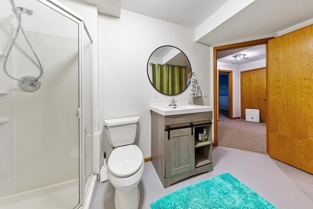 8370 Hamel Way, Morristown, MN 55052 - full bathroom with a shower stall, toilet, and vanity