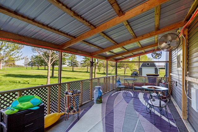 8370 Hamel Way, Morristown, MN 55052 - view of patio featuring a storage unit