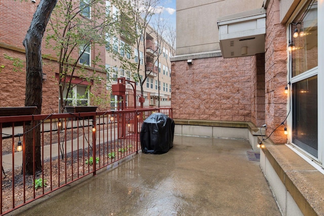 view of patio / terrace with area for grilling
