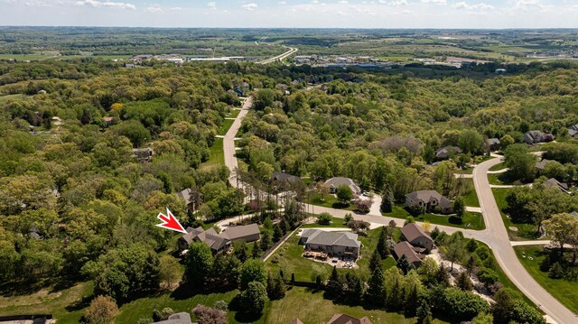 1315 Wicklow Ln SW, Rochester, MN 55902 - bird's eye view of a heavily wooded area