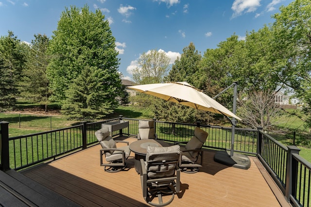 1315 Wicklow Ln SW, Rochester, MN 55902 - deck with a lawn