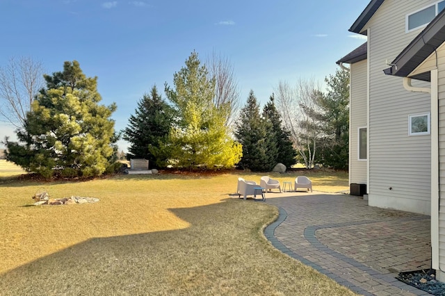 view of yard with a patio