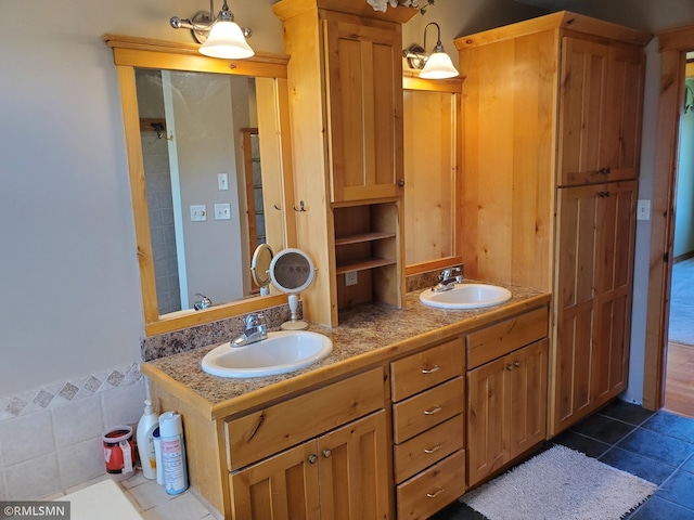 1603 86th Ave, Hammond Twp, WI 54015 - full bathroom featuring tile patterned floors and double vanity