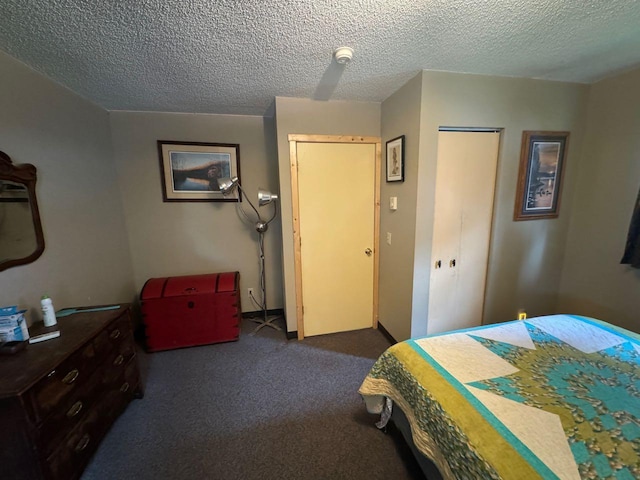 27530 Steel Bridge Rd NE, Waskish, MN 56685 - carpeted bedroom with a closet and a textured ceiling